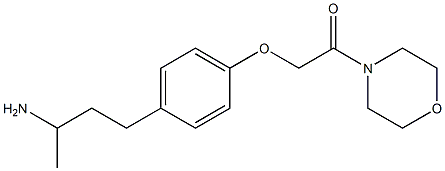 2-[4-(3-aminobutyl)phenoxy]-1-(morpholin-4-yl)ethan-1-one 结构式