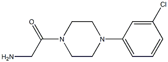 2-[4-(3-chlorophenyl)piperazin-1-yl]-2-oxoethanamine 结构式