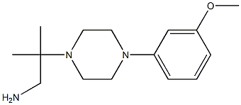 2-[4-(3-methoxyphenyl)piperazin-1-yl]-2-methylpropan-1-amine 结构式