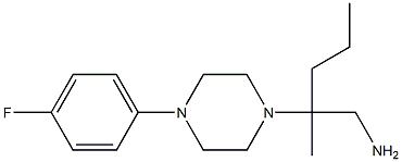 2-[4-(4-fluorophenyl)piperazin-1-yl]-2-methylpentan-1-amine 结构式