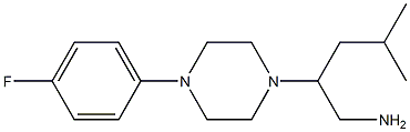2-[4-(4-fluorophenyl)piperazin-1-yl]-4-methylpentan-1-amine 结构式