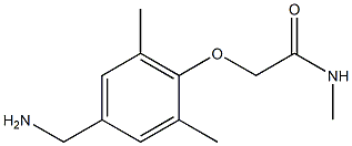 2-[4-(aminomethyl)-2,6-dimethylphenoxy]-N-methylacetamide 结构式