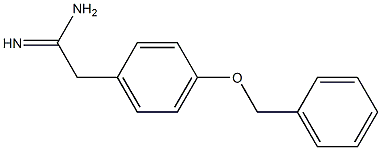 2-[4-(benzyloxy)phenyl]ethanimidamide 结构式