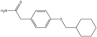 2-[4-(cyclohexylmethoxy)phenyl]ethanethioamide 结构式