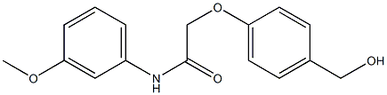 2-[4-(hydroxymethyl)phenoxy]-N-(3-methoxyphenyl)acetamide 结构式