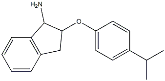 2-[4-(propan-2-yl)phenoxy]-2,3-dihydro-1H-inden-1-amine 结构式