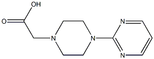 2-[4-(pyrimidin-2-yl)piperazin-1-yl]acetic acid 结构式