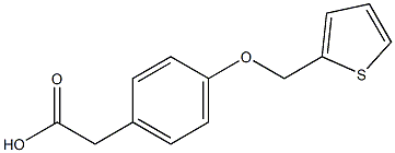 2-[4-(thiophen-2-ylmethoxy)phenyl]acetic acid 结构式