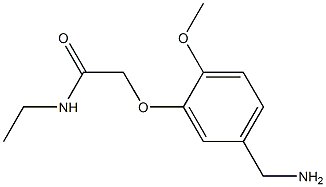 2-[5-(aminomethyl)-2-methoxyphenoxy]-N-ethylacetamide 结构式