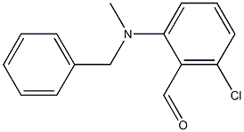 2-[benzyl(methyl)amino]-6-chlorobenzaldehyde 结构式