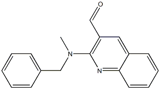 2-[benzyl(methyl)amino]quinoline-3-carbaldehyde 结构式