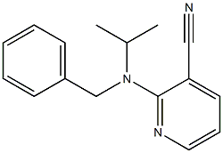 2-[benzyl(propan-2-yl)amino]pyridine-3-carbonitrile 结构式