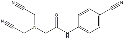 2-[bis(cyanomethyl)amino]-N-(4-cyanophenyl)acetamide 结构式