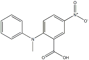2-[methyl(phenyl)amino]-5-nitrobenzoic acid 结构式
