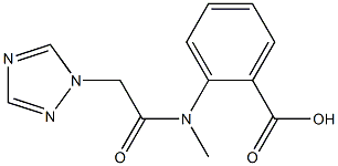 2-[N-methyl-2-(1H-1,2,4-triazol-1-yl)acetamido]benzoic acid 结构式