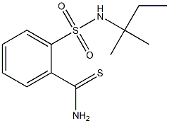 2-{[(1,1-dimethylpropyl)amino]sulfonyl}benzenecarbothioamide 结构式