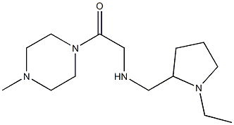 2-{[(1-ethylpyrrolidin-2-yl)methyl]amino}-1-(4-methylpiperazin-1-yl)ethan-1-one 结构式