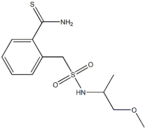 2-{[(1-methoxypropan-2-yl)sulfamoyl]methyl}benzene-1-carbothioamide 结构式