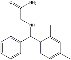 2-{[(2,4-dimethylphenyl)(phenyl)methyl]amino}acetamide 结构式