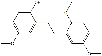 2-{[(2,5-dimethoxyphenyl)amino]methyl}-4-methoxyphenol 结构式