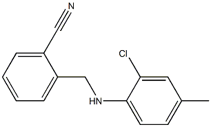2-{[(2-chloro-4-methylphenyl)amino]methyl}benzonitrile 结构式