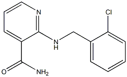 2-{[(2-chlorophenyl)methyl]amino}pyridine-3-carboxamide 结构式
