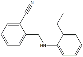 2-{[(2-ethylphenyl)amino]methyl}benzonitrile 结构式