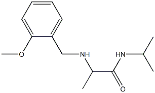 2-{[(2-methoxyphenyl)methyl]amino}-N-(propan-2-yl)propanamide 结构式