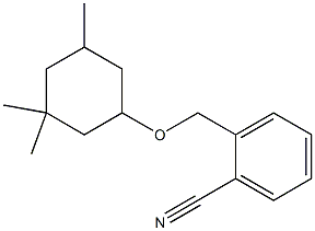 2-{[(3,3,5-trimethylcyclohexyl)oxy]methyl}benzonitrile 结构式