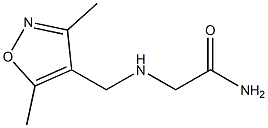 2-{[(3,5-dimethyl-1,2-oxazol-4-yl)methyl]amino}acetamide 结构式