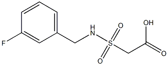 2-{[(3-fluorophenyl)methyl]sulfamoyl}acetic acid 结构式