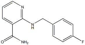 2-{[(4-fluorophenyl)methyl]amino}pyridine-3-carboxamide 结构式