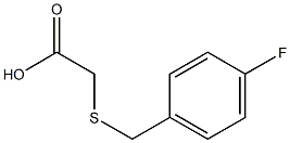 2-{[(4-fluorophenyl)methyl]sulfanyl}acetic acid 结构式