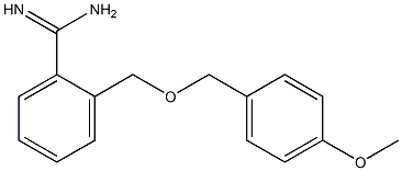 2-{[(4-methoxyphenyl)methoxy]methyl}benzene-1-carboximidamide 结构式