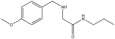 2-{[(4-methoxyphenyl)methyl]amino}-N-propylacetamide 结构式