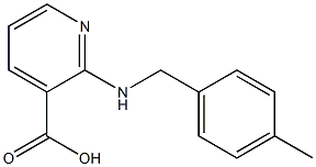 2-{[(4-methylphenyl)methyl]amino}pyridine-3-carboxylic acid 结构式