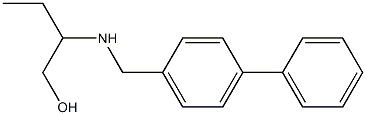 2-{[(4-phenylphenyl)methyl]amino}butan-1-ol 结构式