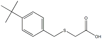 2-{[(4-tert-butylphenyl)methyl]sulfanyl}acetic acid 结构式