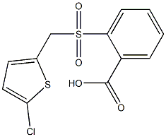 2-{[(5-chlorothiophen-2-yl)methane]sulfonyl}benzoic acid 结构式