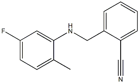 2-{[(5-fluoro-2-methylphenyl)amino]methyl}benzonitrile 结构式