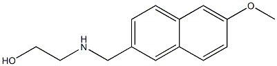 2-{[(6-methoxynaphthalen-2-yl)methyl]amino}ethan-1-ol 结构式