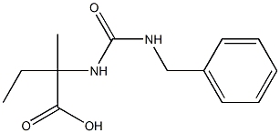 2-{[(benzylamino)carbonyl]amino}-2-methylbutanoic acid 结构式