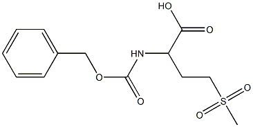 2-{[(benzyloxy)carbonyl]amino}-4-methanesulfonylbutanoic acid 结构式