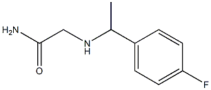 2-{[1-(4-fluorophenyl)ethyl]amino}acetamide 结构式