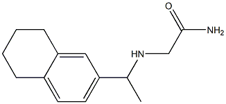 2-{[1-(5,6,7,8-tetrahydronaphthalen-2-yl)ethyl]amino}acetamide 结构式