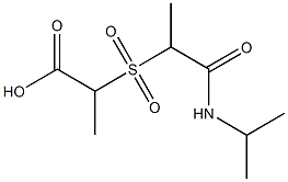 2-{[1-(propan-2-ylcarbamoyl)ethane]sulfonyl}propanoic acid 结构式