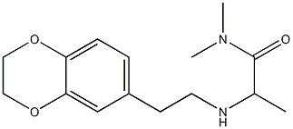 2-{[2-(2,3-dihydro-1,4-benzodioxin-6-yl)ethyl]amino}-N,N-dimethylpropanamide 结构式