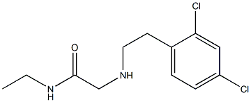 2-{[2-(2,4-dichlorophenyl)ethyl]amino}-N-ethylacetamide 结构式