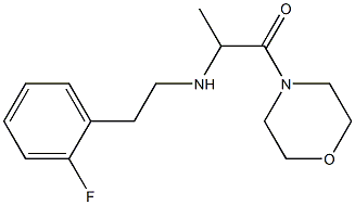 2-{[2-(2-fluorophenyl)ethyl]amino}-1-(morpholin-4-yl)propan-1-one 结构式