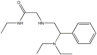 2-{[2-(diethylamino)-2-phenylethyl]amino}-N-ethylacetamide 结构式